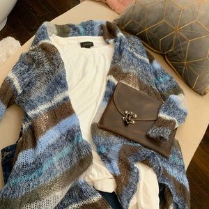 Lightweight crocheted cardigan